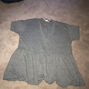 Short sleeve peplum top